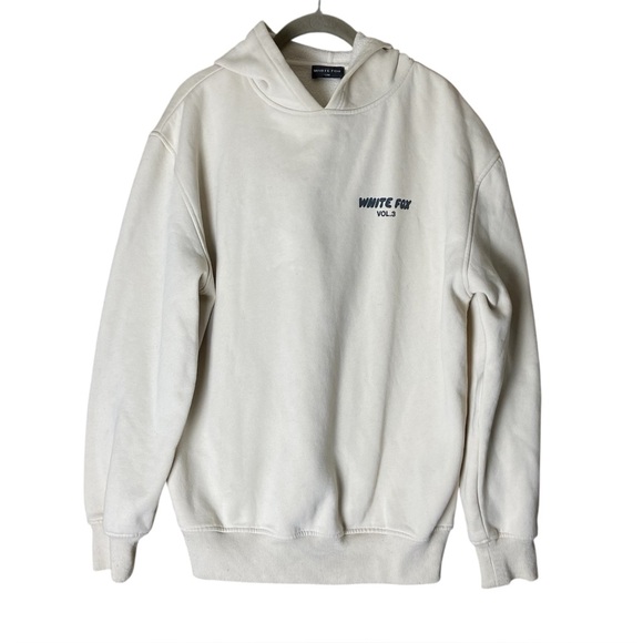 White Fox Offstage Hoodie Vol 3 Pebble Grey S/M Oversized Loungewear - Picture 2 of 3